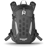 Rhinowalk Motorcycle Backpack &ndash; Helmet Holder, Rain Cover, Hydration Bladder Hole &ndash; Sports Backpack for Hiking, Climbing, Cycling, Running, Camping