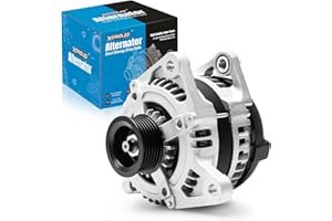 KERIOLEE 04801304AA A New Alternator Compatible with 2007-2008 Jeep Wrangler 3.8L/2009-2010 Volkswagen Routan 3.8L/2008-2010 Chrysler Town&Country 3.3L 3.8L automotive Alternators, 160A 12V CW 6-Groove Pulley