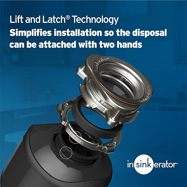 INSINKERATOR BADGER 5 GARBAGE DISPOSAL WITH POWER CORD, STANDARD SERIES 1/2 HP CONTINUOUS FEED FOOD WASTE DISPOSER, BADGER 5 W/C, NO SIZE, BLACK/GRAY