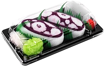Sushi Socken 1 Paar Tintenfisch dunkelrot EU-Größen: 36 37 38 39 40 41 42 43 44 45 46 in Europa hergestellt, ideal als Gesche