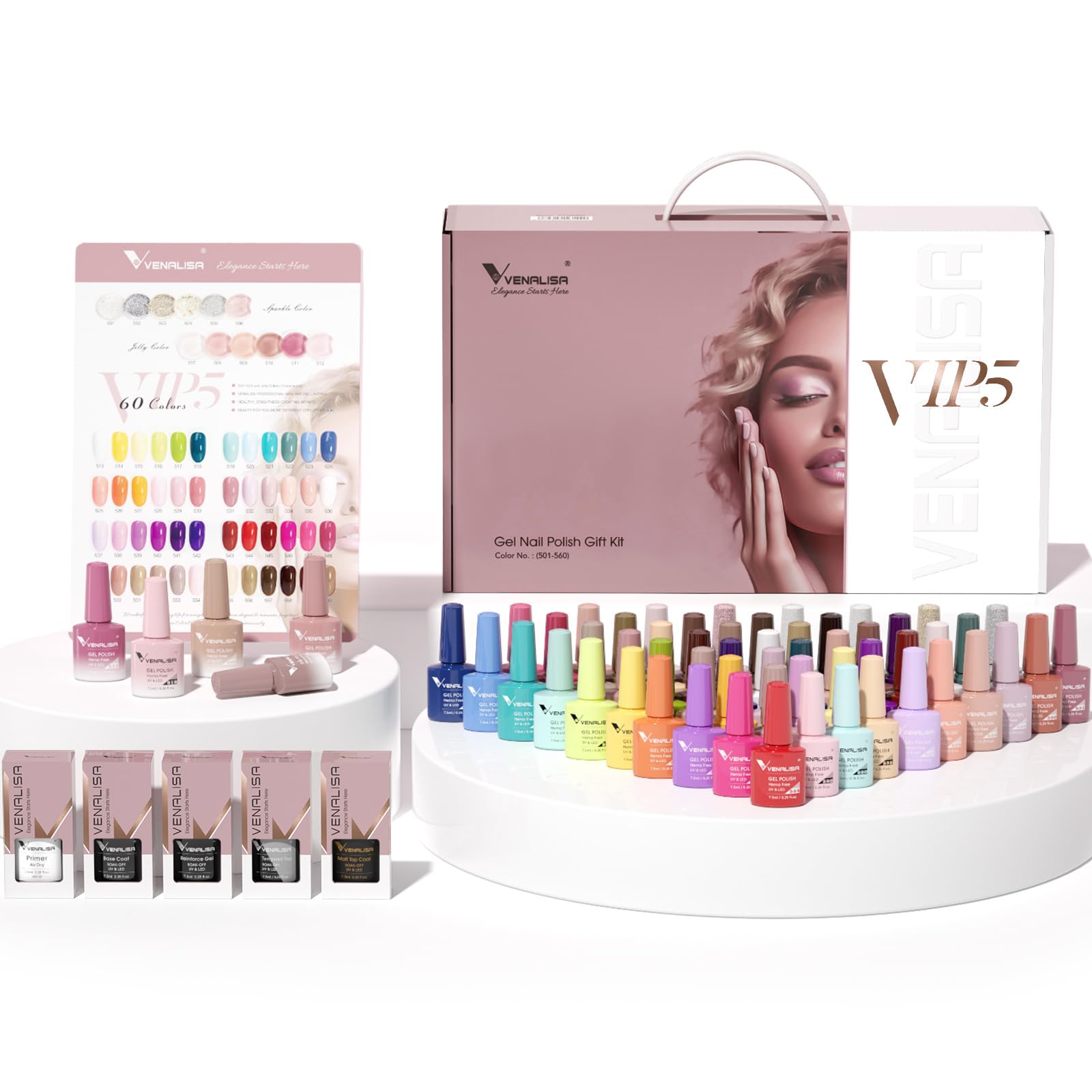 Mua VENALISA VIP5 Gel Nail Polish Set Of 65 Pcs With Color Book Pure mua-venalisa-vip5-gel-nail-polish-set-of-65-pcs-with-color-book-pure