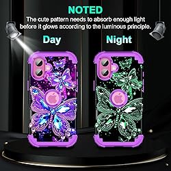 Miqala for iPhone 16 Plus Case,Glow in The Dark