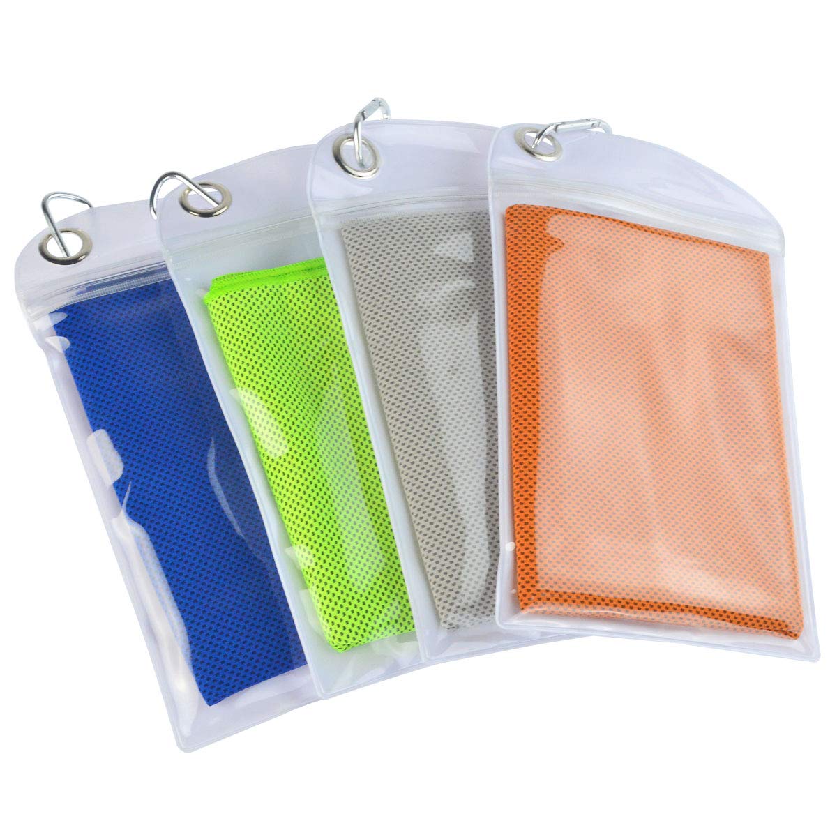 Tongcloud Cooling Towels 4 Pack Ice Towels for Workout, Outdoor Sports, Gym, Extra Long Cold Towel for Neck and Head