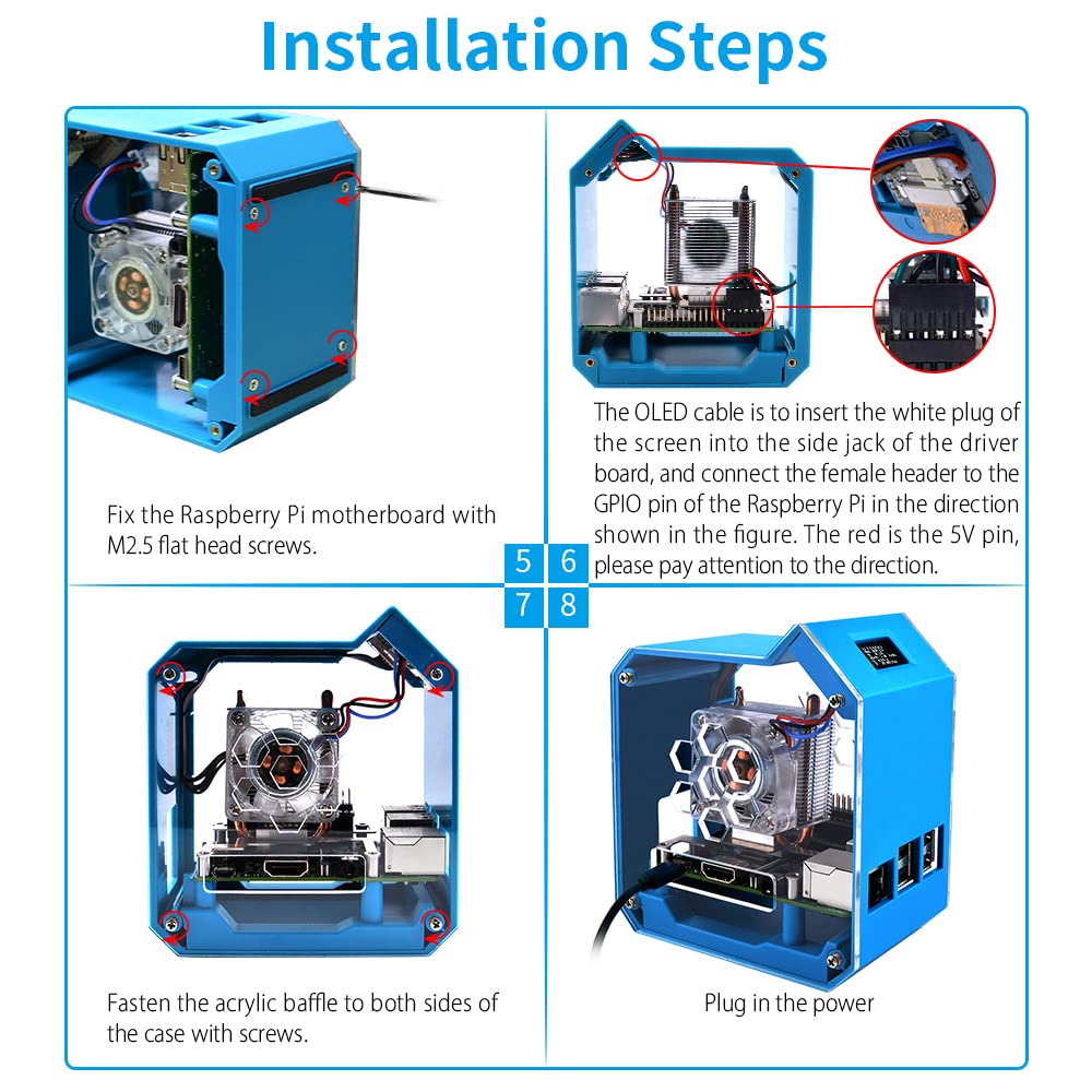Mua GeeekPi Raspberry Pi Mini Tower Kit Raspberry Pi 3B Case with ICE ...