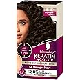 Schwarzkopf Keratin Color Permanent Hair Color, 2.6 Rich Soft Black,1 Application - Professionally Inspired Permanent Hair Dye, for up to 80% Less Breakage vs Untreated Hair and upto100% Gray Coverage