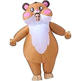 Spooktacular Creations Adults Halloween Inflatable Costumes, Women Hamster Blow-up Costume with Gloves, Full Body Hamster Inflatable Suit for Halloween Cosplay Parties