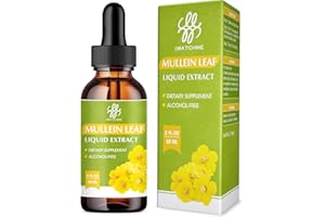 iMATCHME Mullein Leaf Extract - Mullein Extract for Lung Cleanse & Respiratory Support - Mullein Drops Herbal Supplements - 2 FL OZ