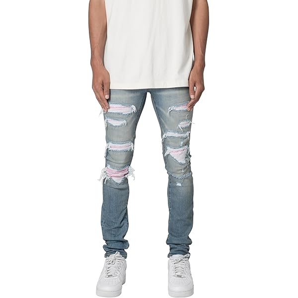 mnml Men's X43 Skinny Denim, Matte Black at Amazon Men's