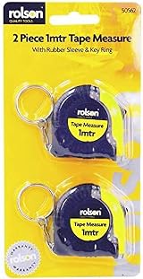 Rolson 50562 2 pc 1 mtr Tape Measure with Rubber Casing view 2