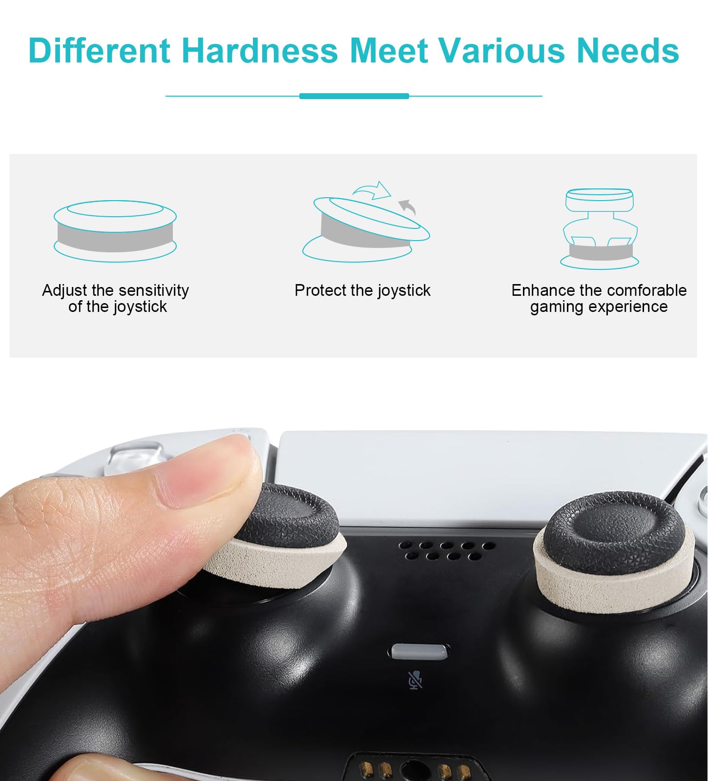 TiMOVO Precision Rings, [12 Pack] Aim Assist Rings Motion Control for PlayStation Portal, PlayStation 5(PS5), Steam Deck, Xbox One, Switch 2, Switch 2 Pro Controller, 2 Different Strengths