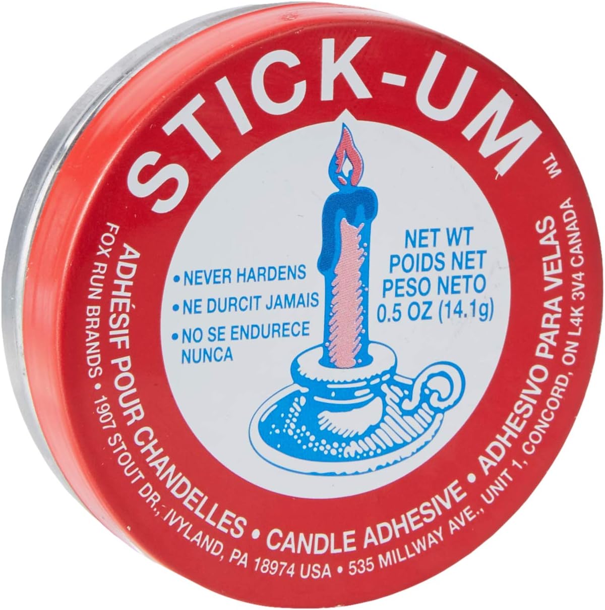 Candles & Holders - Fox Run Stick-Um Candle Adhesive, 0.5-Ounce