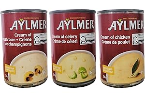 Aylmer Condensed Soup Cream of Mushroom, Cream of Celery & Cream of Chicken 284 mL (3-Pack)