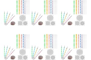 ciyeu 96 Pcs Mandala Dotting Tools for Painting Rocks Mandala Stencils Kit Ball Stylus Clay Sculpting Carving Tools