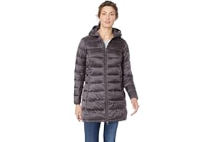�鶹�� Essentials Womens Lightweight Water-Resistant Hooded Puffer Coat (Available in Plus Size)