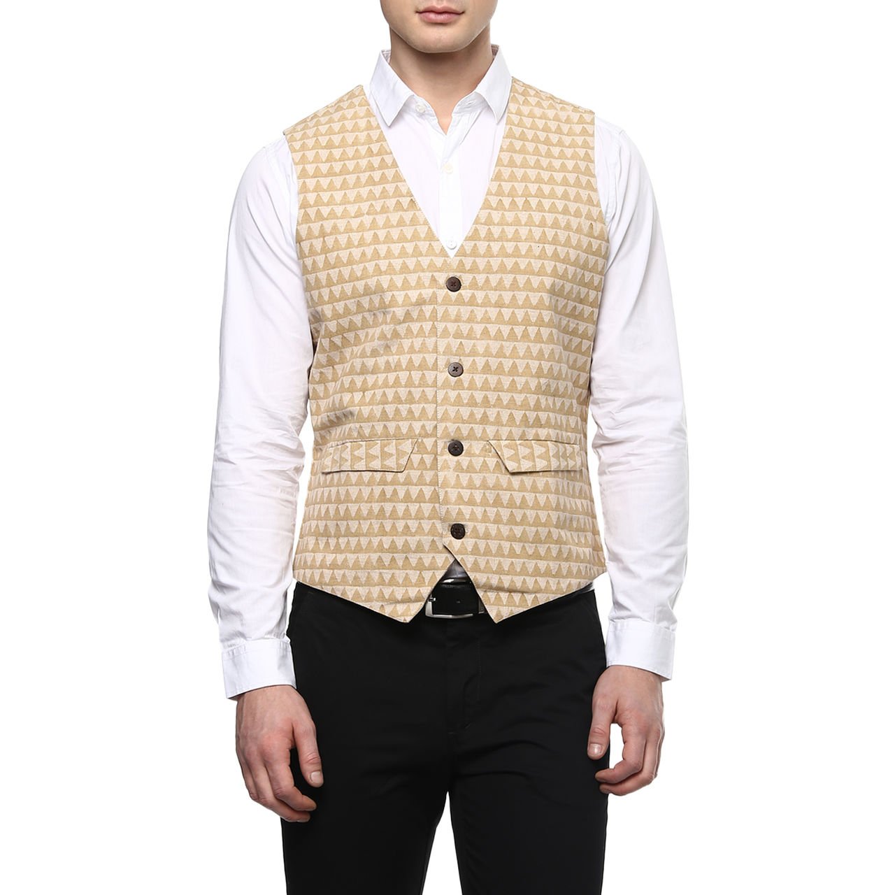 Pantaloons Men's Cotton Waist Coat