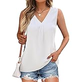 GKBK Womens Dressy Business Tank Tops V Neck Casual Cami Sleeveless Camisole Blouses Summer Basic Tank Shirt