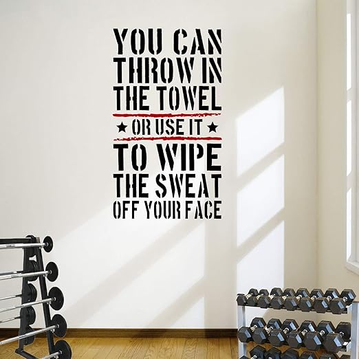 You can Throw in The Towel Premium Motivational Wall Art