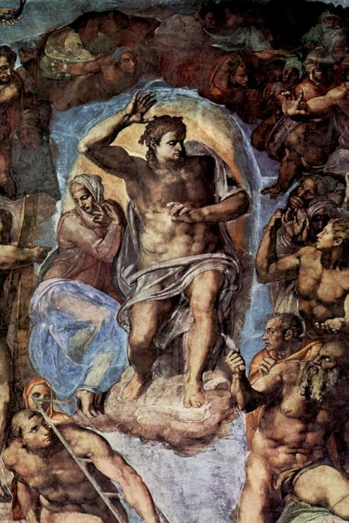 Amazon Com Michelangelo The Last Judgment Closeup Fresco Sistine Chapel Vatican City Cool Wall Decor Art Print Poster 12x18 Posters Prints