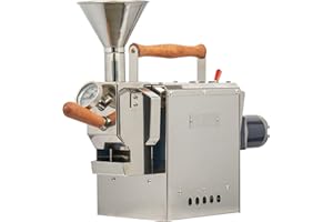 KALDI WIDE Home Coffee Gas Roaster - 300g Capacity with Full Package Accessories. Gas burner required, No thermocouples suppo