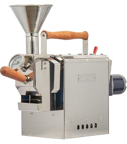Manueller Kaffeeröster Edelstahl - Handbetriebener Kaffeebohnen Röster 185g