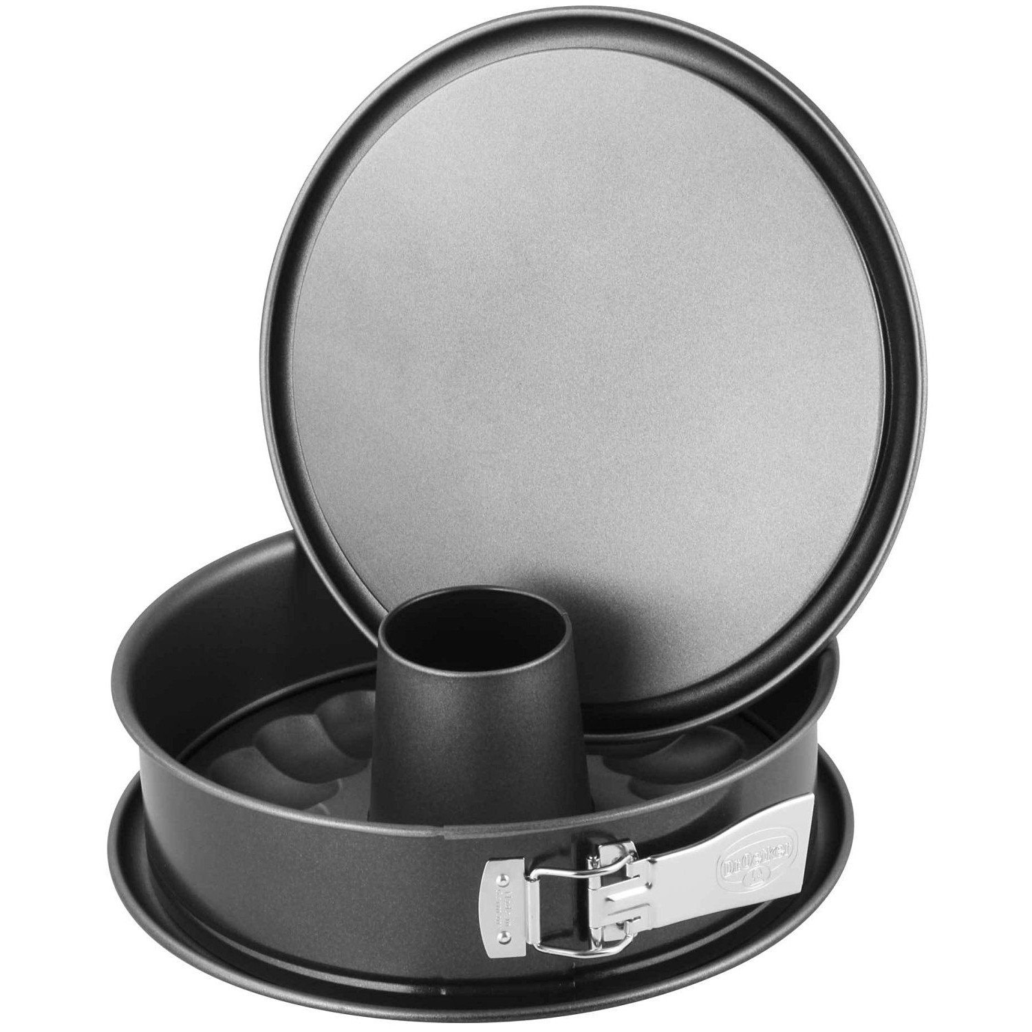 Dr.Oetker Springform Back-Harmonie with flat-and tubular base Ø26 cm in black, Enamel, 26 x 26 x 7 cm