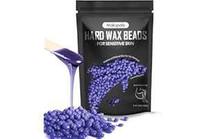 Makupala Hard Wax Beads Bulk for Sensitive Skin, 3lb Unscented Spa Waxing Beads for Brazilian Waxing, Professional Wax Beans for Full Body, All Skin, Face, Bikini, Legs, Stripless Purple