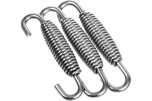 MAGICLULU 3pcs 68mm Exhaust Pipe Springs with Spring Hooks Motorcycle Exhaust Accessories Replacement Parts