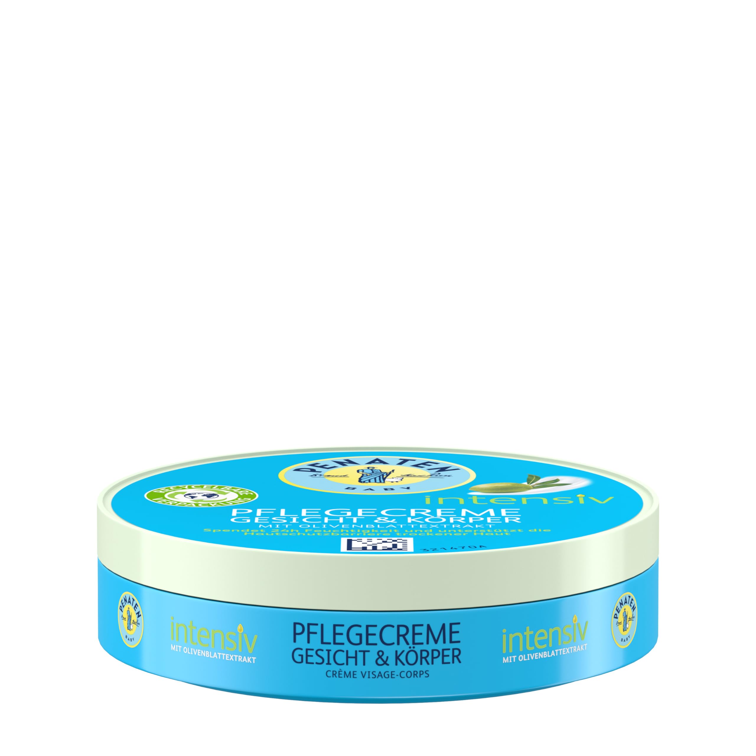 PENATEN Baby Intensive Care Cream Face and Body, Baby Care Cream with Olive Leaf Extract, Baby Moisturising Cream for 24 Hours Moisture (1 x 100 ml)