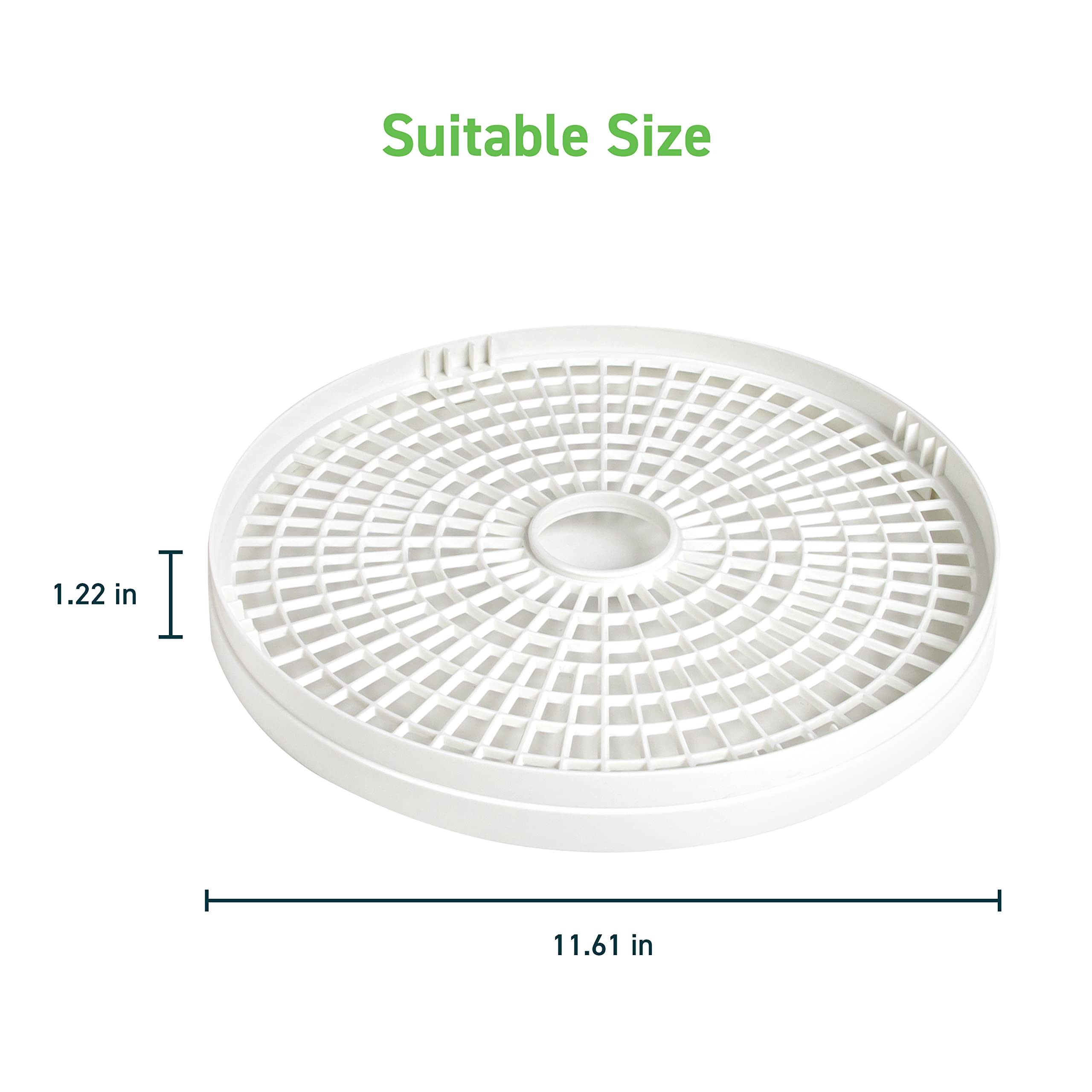COSORI Food Dehydrator Accessories, for 5 Tray CFD-N051-W Only, BPA-Free, CFD-TR051-WUS, Plastic, 2 Pack
