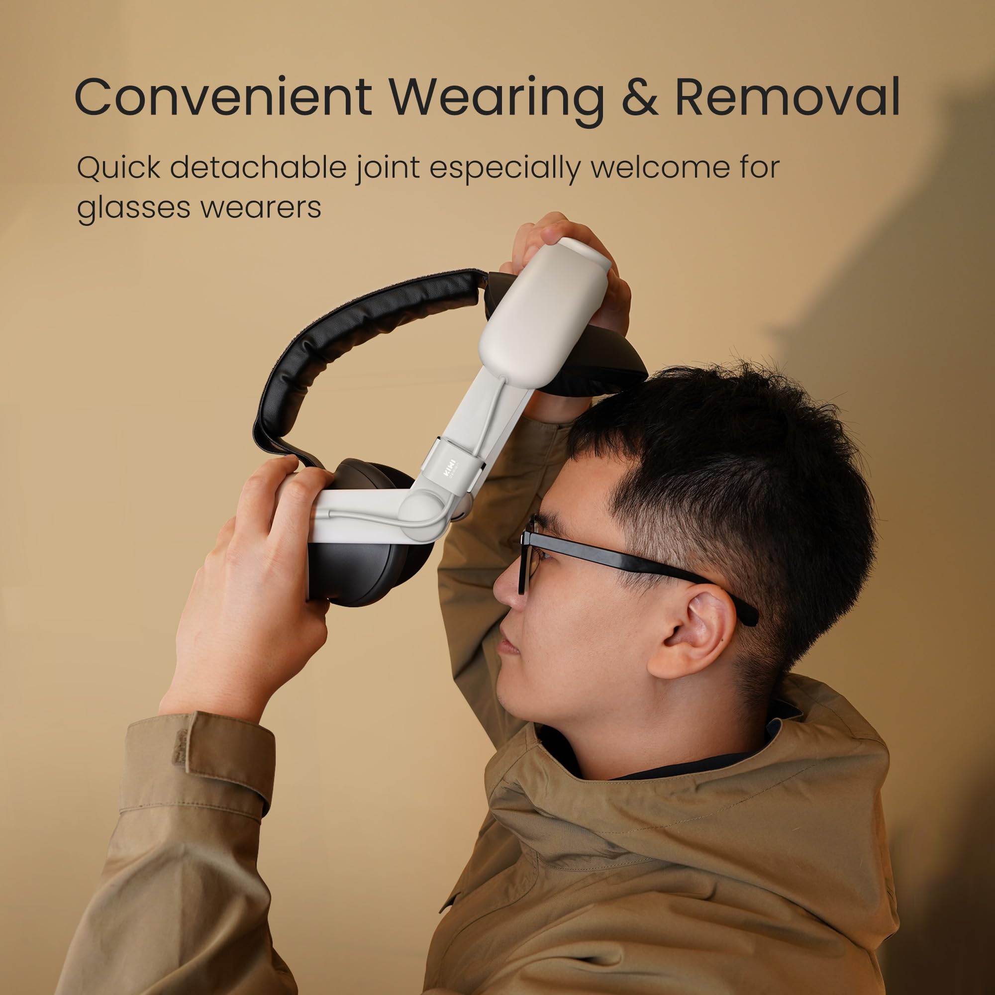 KIWI design Battery Head Strap Compatible with Meta Quest 3/Quest 3S, 6400 mAh Battery Pack Head Strap Accessories, Fast Charging & Reduce Face Stress