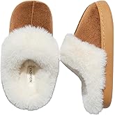 Fadezar Kids slippers Girls Boys Plush Warm Fuzzy Slippers Memory Foam House Anti-slip slipper Indoor Outdoor