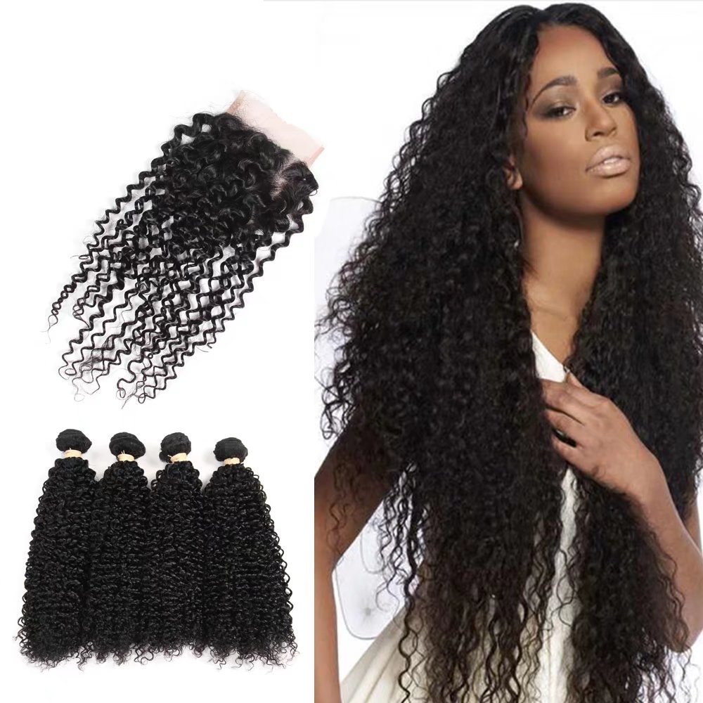 Amazon Com Fabeauty Hair Peruvian Kinkys Curly Hair 4 Bundles