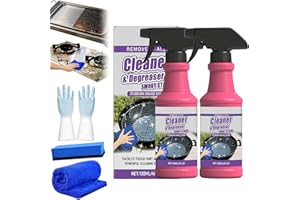 Fast-Acting Heavy-Duty Grill Degreaser Spray, 120ml BBQ Grill Cleaner for Outdoor Grills and Smokers, Heavy Duty Grease Remov