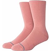 Stance Men's Icon Crew Socks (Medium, Rose Smoke)