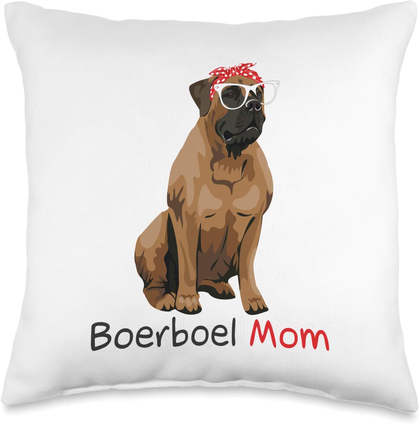 Check out my other Boerboel T-shirts Boerboel Mom Retro Mothers Day Gift Idea Mum Dog Owner Throw Pillow, 16x16, Multicolor