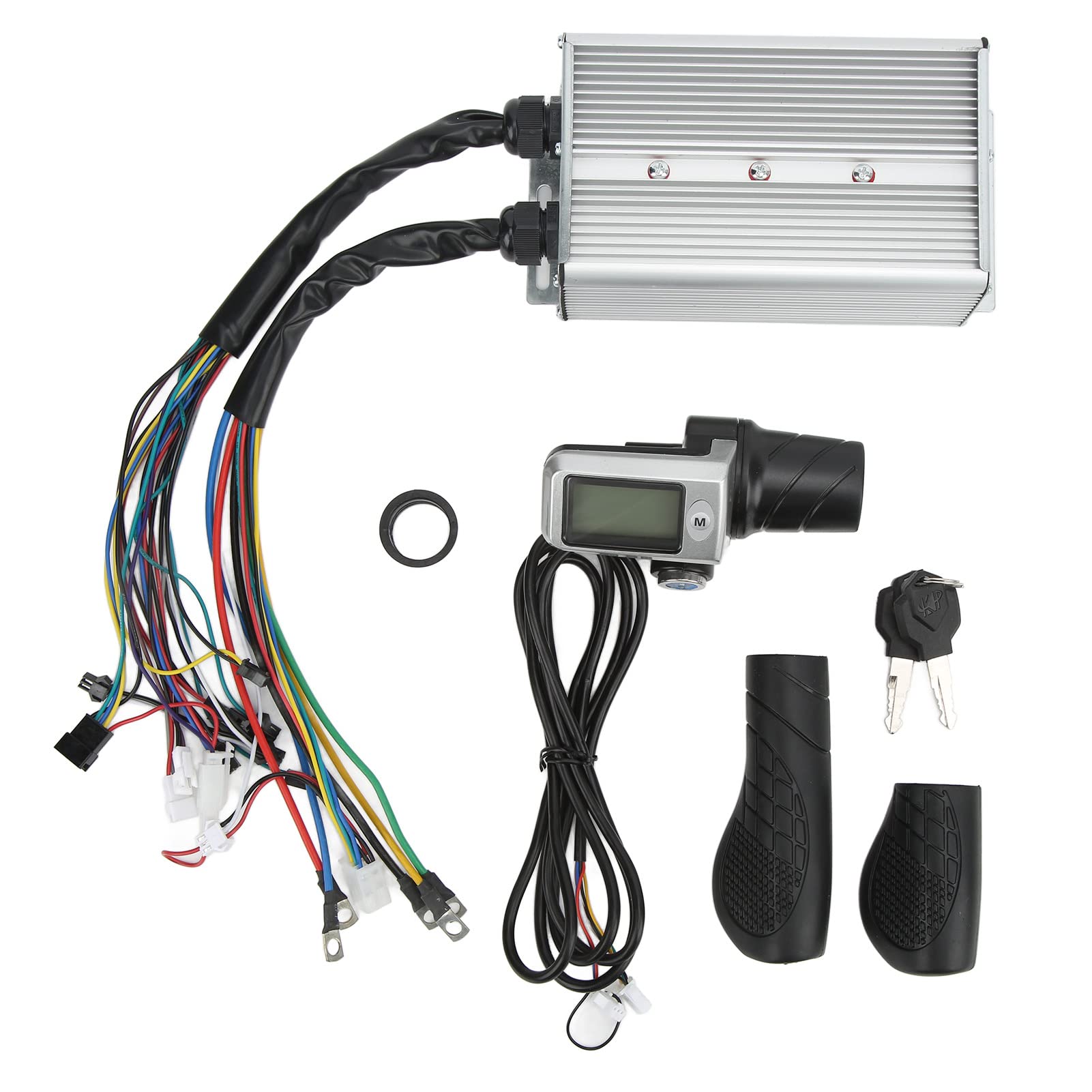 SPYMINNPOO Motor Speed Controller, 36V 48V 1500W Electric Bike Controller with LCD Display Throttle Grip Kit Sportinggoods Electric Bicycle Sportinggoods Electric Bicycle Modification Accessories