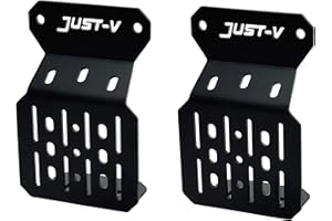 Just-V Truck Bed Rail Side Mount Holder for Toyota Tacoma 2005-2026, for Toyota Tundra 2022-2026, 2Pc Bed Rail Modular Access