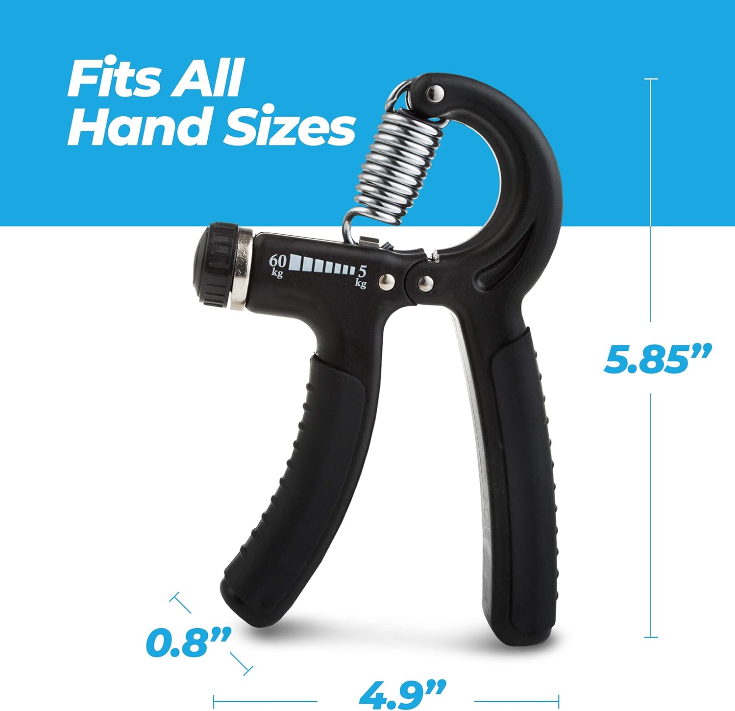 Grip Strength Trainer (Adjustable), Hand Grip Strengthener, Forearm Exerciser, Finger Strengthener Trainer (11 to 132 LB), Wrist Forearm Grip Workout - Home Gym Exercise Equipment, Workout for Home : Sports & Outdoors