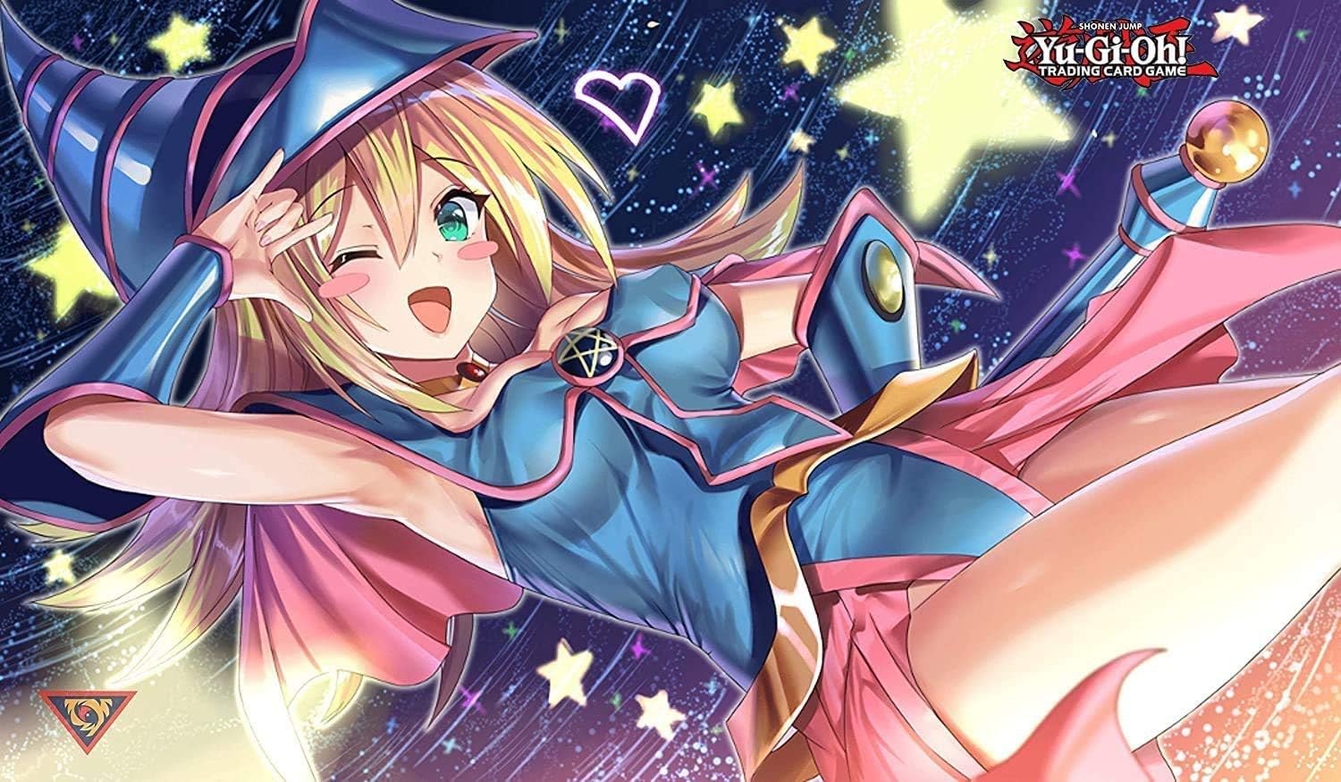 Dark Magician Girl Custom Playmat/Giant Mouse Pad - Durable Rubber 14 inch x 24 inch for Yugioh! TCG