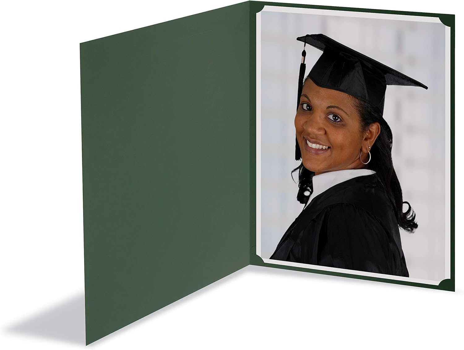 25 Pack Green Certificate Holders, Diploma Holders, Document Covers with Gold Foil Border, by Better Office Products, for Letter Size Paper, 25 Count, Hunter Green : Office Products