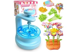 VNLINA DIY Fabric Flower Bouquets Toys – Crafts for Girls, Arts and Crafts for Kids Ages 4-8 8-12, Perfect Holiday Party Activity Toy, Birthday Gifts for Girl (Blue)