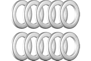AOIT M14 Oil Drain Plug Gaskets Crush Washers Seals for Honda Accord Civic CRV CR-V Acura Odyssey Pilot Fit Ridgeline Element, Replacement for the Part # 94109-14000, 10 Pcs Used for Oil Change