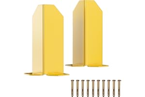 Nisorpa Pallet Rack Post Protectors, 12" Pallet Racking Guards with Hardware L Shape Safety Yellow Pallet Edge Protectors Set of 2