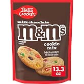 Betty Crocker Cookie Mix with M&amp;M's Milk Chocolate Candies, 13.3 oz | Colorful M&amp;M's Candy Pieces In Every Bite, Add Softened Butter &amp; Egg, Chewy Texture, Great For Parties &amp; Gift Packages