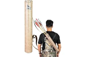 BEAUTI4U Leather Arrow Quivers - Quiver Arrow Holder - Traditional Bow Quiver - Leather Back Quiver with Reinforced Bottom Structure, Suitable for Beginners and Children