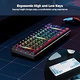 Snpurdiri 60% Wired Gaming Keyboard 61 Keys RGB Backlit QWERTY Black view 7