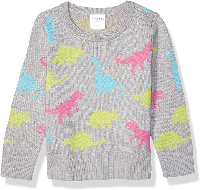 Amazon Brand Spotted Zebra Girls' Pullover Crew Sweaters