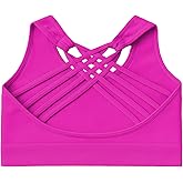Kurve Girl’s Seamless Strappy Back Stretchy Crop Undershirt Bra, Made in USA