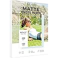 100 Sheets Matte Photo Paper 8.5x11, Goefun 200GSM/54LB Inkjet Printer Paper for Dye Ink and Pigment Ink