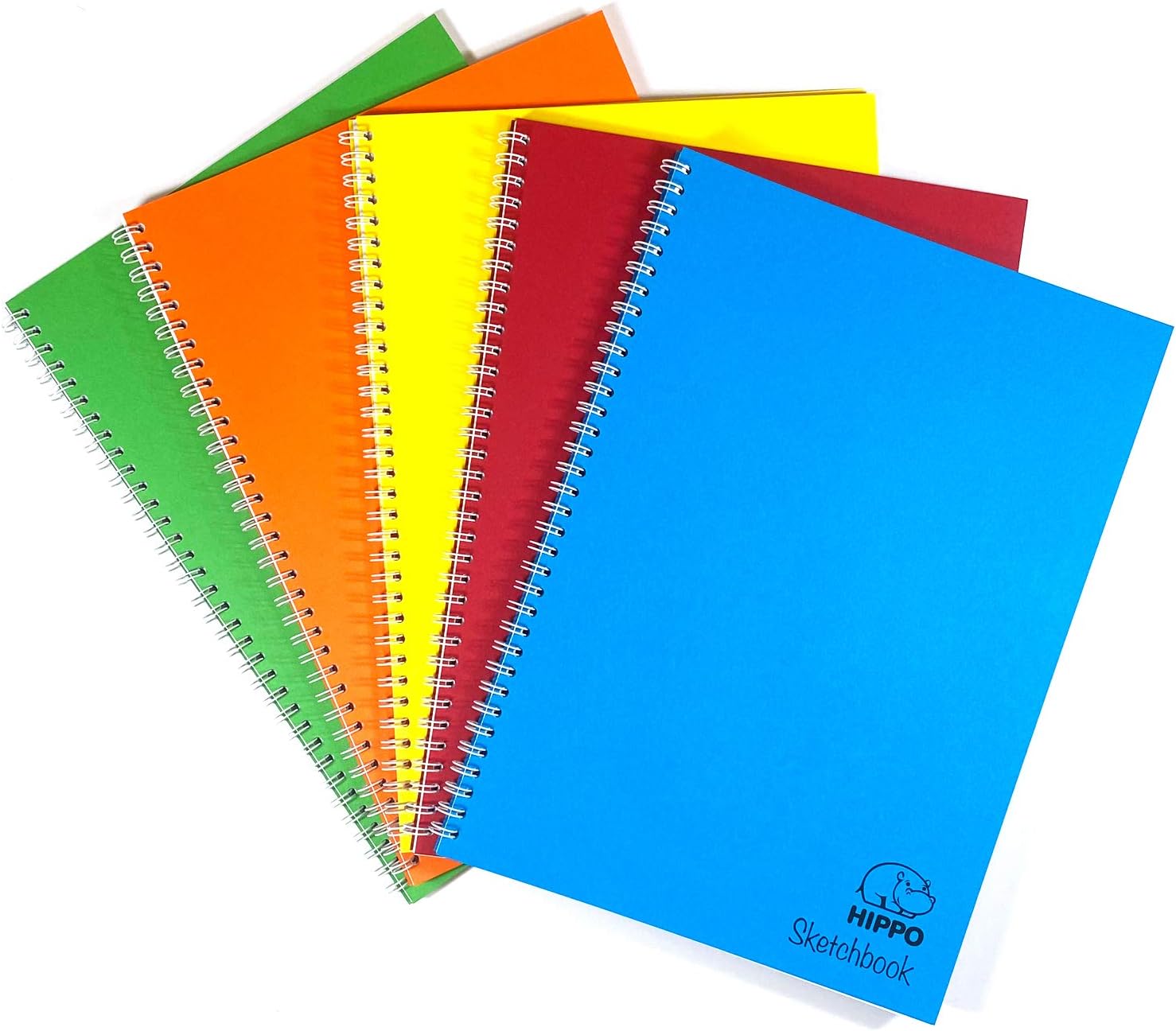 Hippo Sketchbooks Spiral Bound Sketch Pad, White Drawing Artist Paper